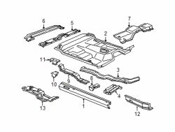 Mazda B4000 Right Sidemember assy | Mazda OEM Part Number 1F71-53-214