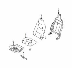 Mazda B3000 Left Seat back frame | Mazda OEM Part Number 1F70-88-183