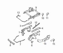 Mazda B4000 Right Adjust rod | Mazda OEM Part Number ZZP0-88-048