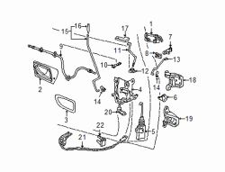 Mazda B4000 Right Cyl & keys retainer | Mazda OEM Part Number ZZM1-58-498