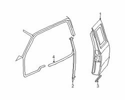 Mazda B4000 Right Door shell | Mazda OEM Part Number ZZP1-72-010A
