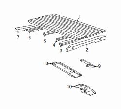 Mazda B4000  Rear crossmember | Mazda OEM Part Number ZZR0-65-156