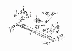 Mazda B3000 Left Spring front bracket | Mazda OEM Part Number 1F20-28-206B