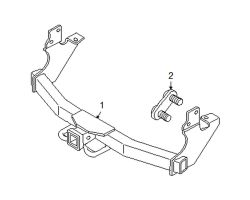 Mazda B4000 Left Trailer hitch bolt plate | Mazda OEM Part Number 9XG0-57-129L
