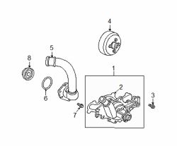 Mazda B4000  Water pump assy | Mazda OEM Part Number ZZM5-15-010A