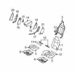 Mazda B4000 Right Seat cushion pad | Mazda OEM Part Number 1FAB-88-112B