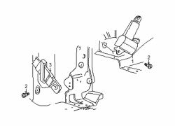 Mazda B3000 Left Retractor assy | Mazda OEM Part Number 1F80-88-941-00