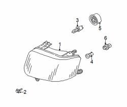 Mazda Tribute Left Headlamp bulb | Mazda OEM Part Number 0000-11-9003