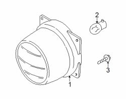 Mazda Tribute Right Fog lamp assy | Mazda OEM Part Number EC02-51-680