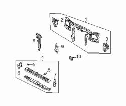 Mazda Tribute Right Bumper bracket | Mazda OEM Part Number EC01-53-12YB
