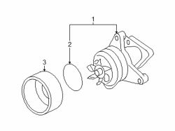 Mazda Tribute  Pulley | Mazda OEM Part Number LF50-15-131