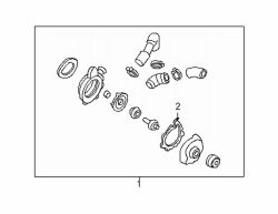 Mazda Tribute  Water pump assy gasket | Mazda OEM Part Number AJ03-15-116