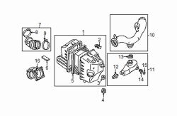 Mazda Tribute  Outlet tube | Mazda OEM Part Number AJ03-13-221A