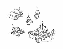 Mazda Tribute  Solenoid valve | Mazda OEM Part Number AJ05-18-741