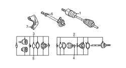 Mazda Tribute Right Axle assy | Mazda OEM Part Number ZZC3-25-50XB