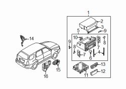 Mazda Tribute Right Speaker | Mazda OEM Part Number EC01-66-96ZA