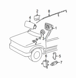Mazda Tribute Right Side impact sens | Mazda OEM Part Number EC01-57-KA0E
