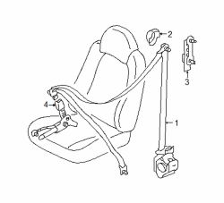 Mazda Tribute Left Retractor assy cover | Mazda OEM Part Number EF91-57-631-76