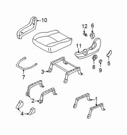 Mazda Tribute Left Adjust handle | Mazda OEM Part Number EC01-88-829B
