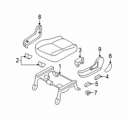 Mazda Tribute Left Seat heat switch | Mazda OEM Part Number EF25-88-17X