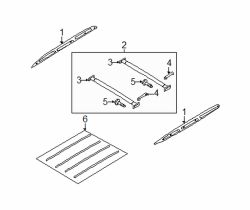 Mazda Tribute Right Rail | Mazda OEM Part Number EC02-51-T10E-83