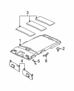 Mazda Tribute  Headliner fastener | Mazda OEM Part Number EC04-68-865-22