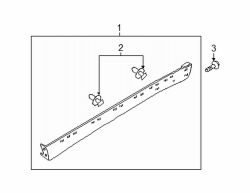 Mazda Tribute Right Rocker molding | Mazda OEM Part Number EF91-51-P40-44