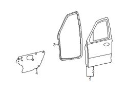 Mazda Tribute Left Weatherstrip | Mazda OEM Part Number ZZB1-58-760