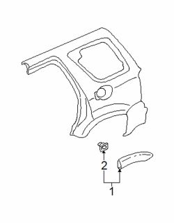 Mazda Tribute  Flare retainer clip | Mazda OEM Part Number EC01-51-W24B