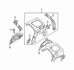 Mazda Tribute Left Corner panel | Mazda OEM Part Number EC01-71-4H0B
