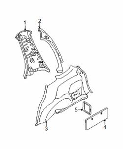 Mazda Tribute Left Upper trim panel | Mazda OEM Part Number EC01-68-260E-76