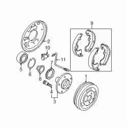 Mazda Tribute Left Wheel cylinder | Mazda OEM Part Number ECY1-26-710A