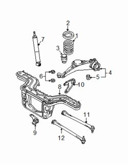 Mazda Tribute Left Spacer | Mazda OEM Part Number EC01-28-012G