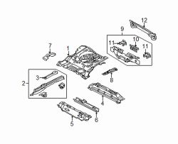 Mazda Tribute  Rear end panel | Mazda OEM Part Number ECY1-53-940