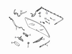 Mazda Tribute  Wiper arm | Mazda OEM Part Number EC01-67-421B