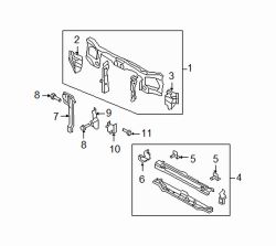 Mazda Tribute  Upper tie bar | Mazda OEM Part Number ZZDL-53-100