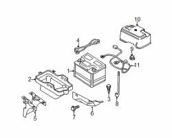 Mazda Tribute  Hold down nut | Mazda OEM Part Number 9XG0-63-65S