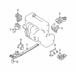 Mazda Tribute  Side bracket | Mazda OEM Part Number ZZD0-39-010