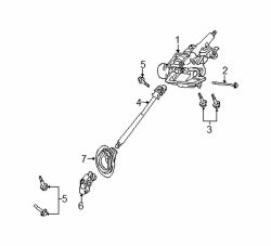 Mazda Tribute  Intermed shaft | Mazda OEM Part Number ZZCA-32-090B