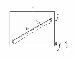Mazda Tribute Right Rocker molding screw | Mazda OEM Part Number 9XG0-68-05X9