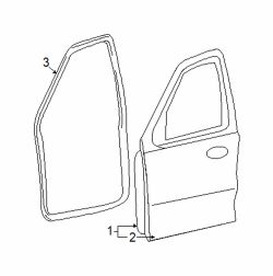 Mazda Tribute Left Outer panel | Mazda OEM Part Number ZZDA-59-020