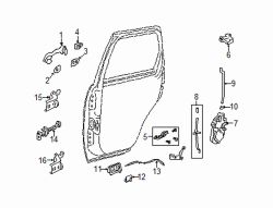 Mazda Tribute Right Striker | Mazda OEM Part Number ZZCA-58-570