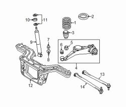Mazda Tribute Right Stop bumper | Mazda OEM Part Number ZZD0-28-110