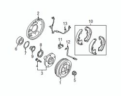 Mazda Tribute Left Wheel cylinder | Mazda OEM Part Number ZZC0-26-410