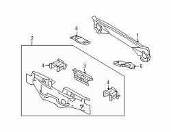 Mazda Tribute Left Bumper bracket | Mazda OEM Part Number EC01-54-94YA
