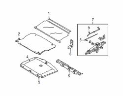 Mazda Tribute  Floor cover | Mazda OEM Part Number ZZC2-68-821