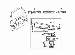 Mazda Tribute  Nameplate | Mazda OEM Part Number EC01-51-711