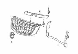 Mazda Tribute  Grille | Mazda OEM Part Number ZZC0-50-710