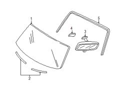 Mazda Tribute  Windshield spacer | Mazda OEM Part Number EC01-50-891