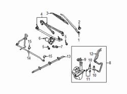 Mazda Tribute Right W/S hood nozzle | Mazda OEM Part Number ZZC0-67-510